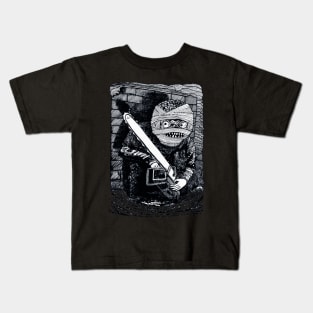 CHAINSAW MUMMY BW Kids T-Shirt